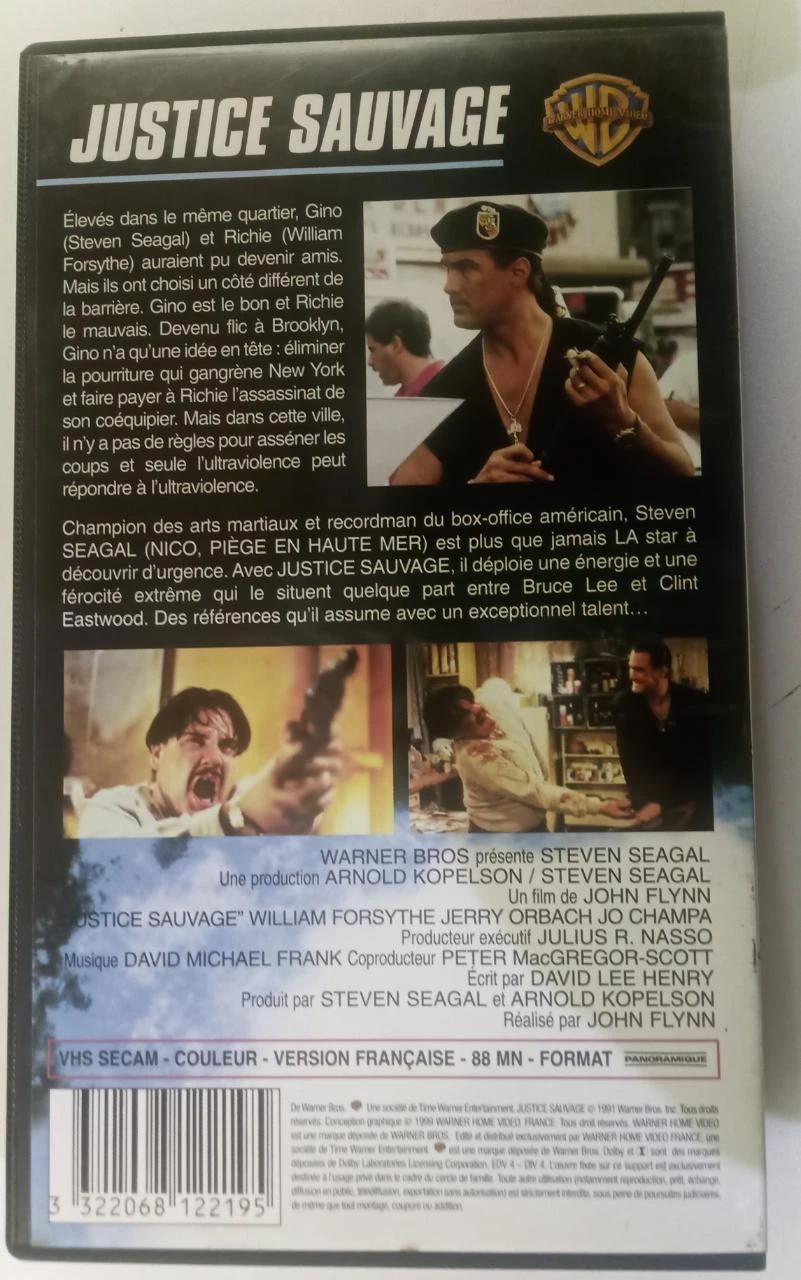 Wilde Rechtvaardigheid Steven Seagal op VHS – photo 4